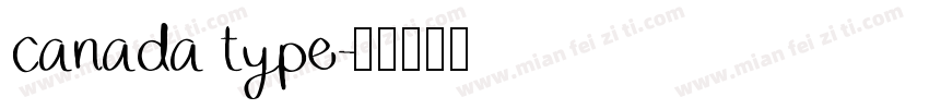 canada type字体转换